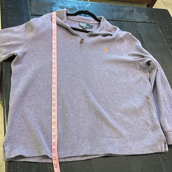 Vintage Polo Ralph Lauren Purple Quarter-Zip Pullover Size Large - Picture 8 of 10